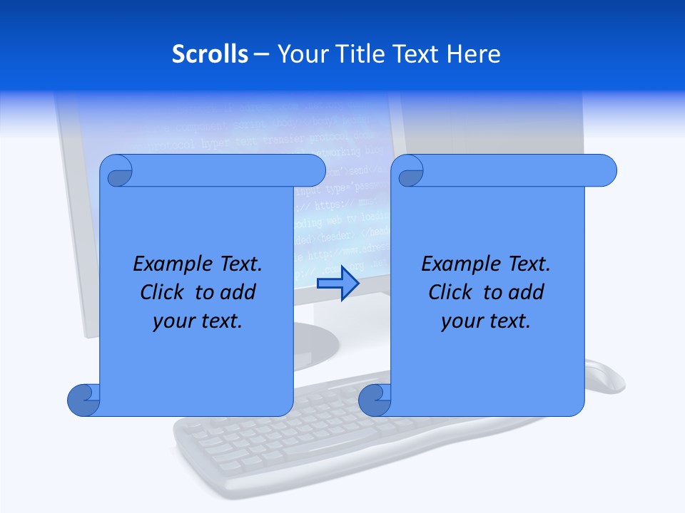 Hand Web Keyboard PowerPoint Template