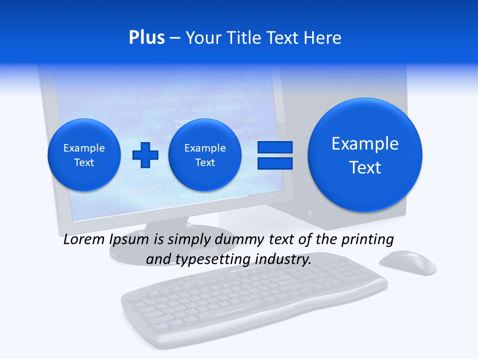 Hand Web Keyboard PowerPoint Template