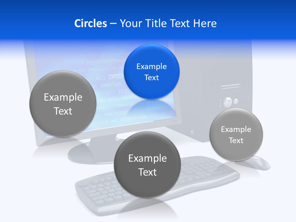 Hand Web Keyboard PowerPoint Template