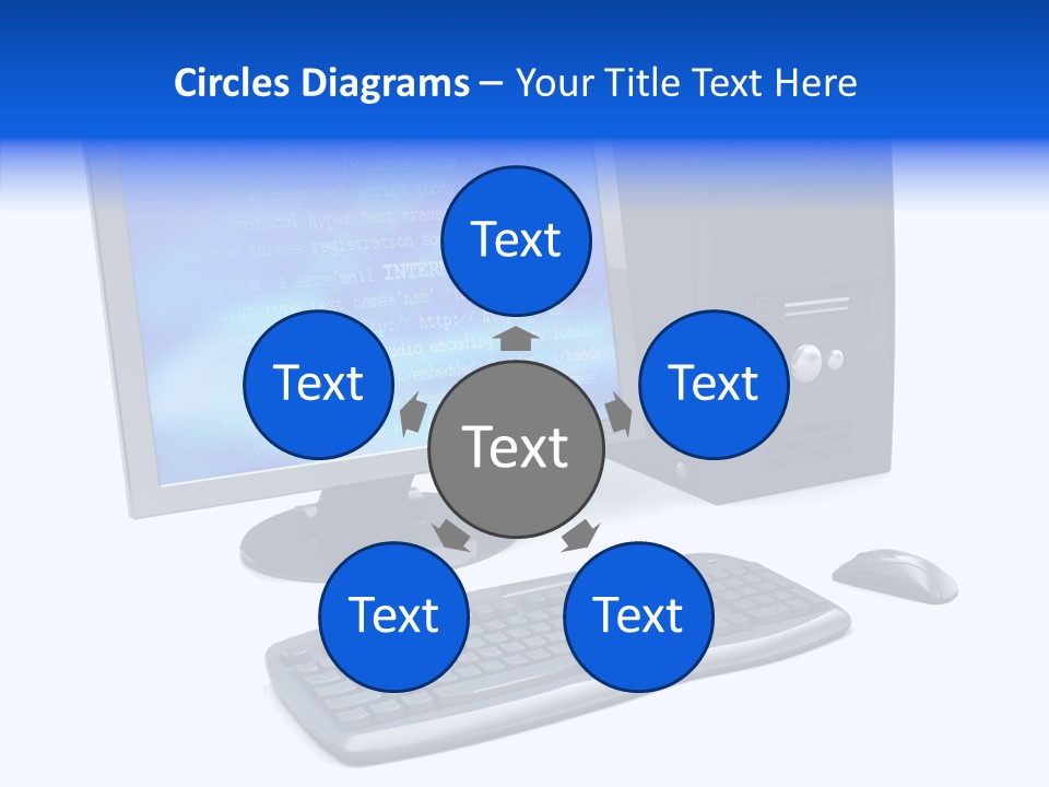 Hand Web Keyboard PowerPoint Template