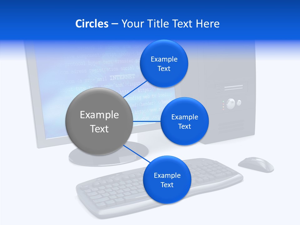 Hand Web Keyboard PowerPoint Template
