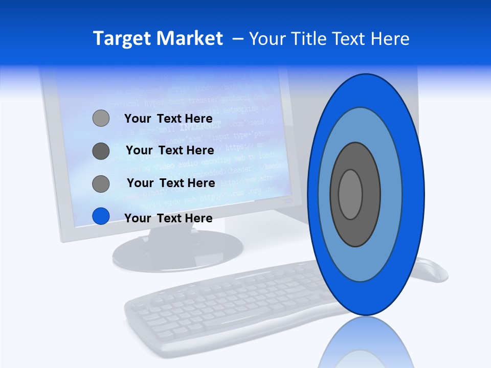 Hand Web Keyboard PowerPoint Template