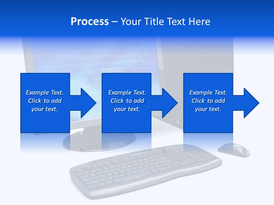 Hand Web Keyboard PowerPoint Template