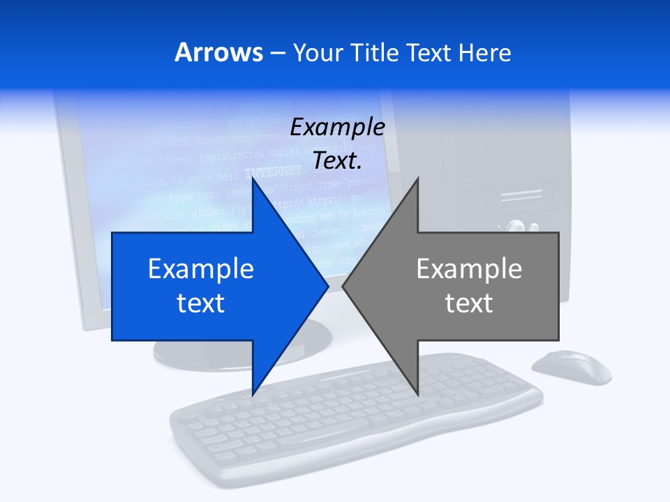 Hand Web Keyboard PowerPoint Template