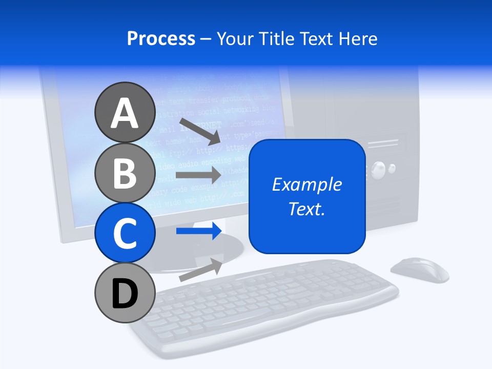Hand Web Keyboard PowerPoint Template