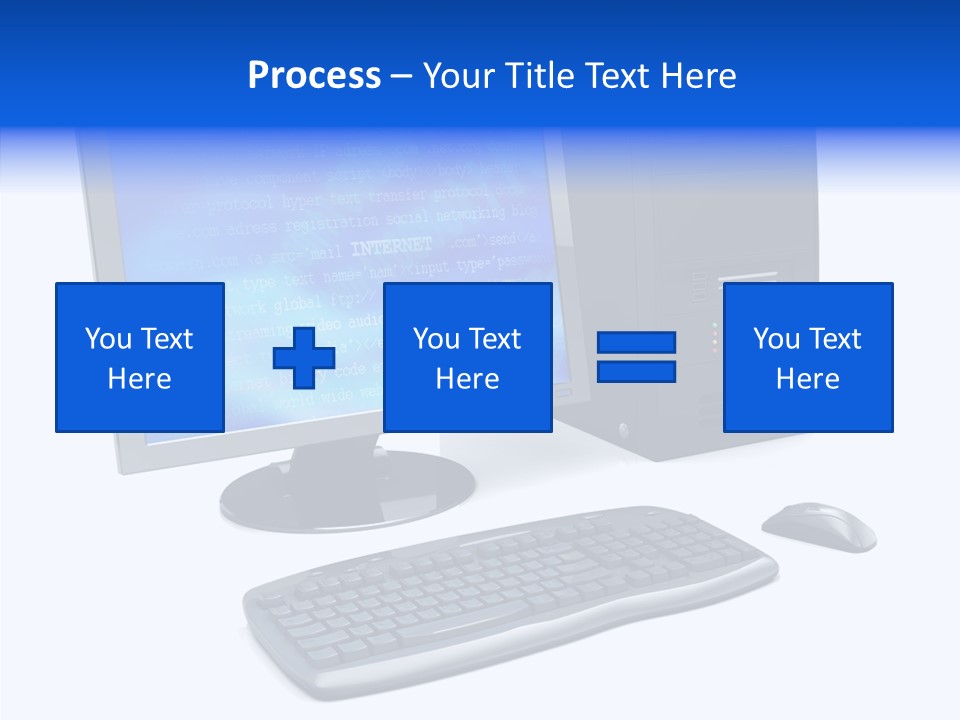 Hand Web Keyboard PowerPoint Template