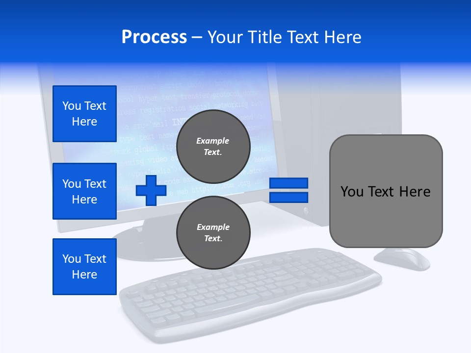 Hand Web Keyboard PowerPoint Template