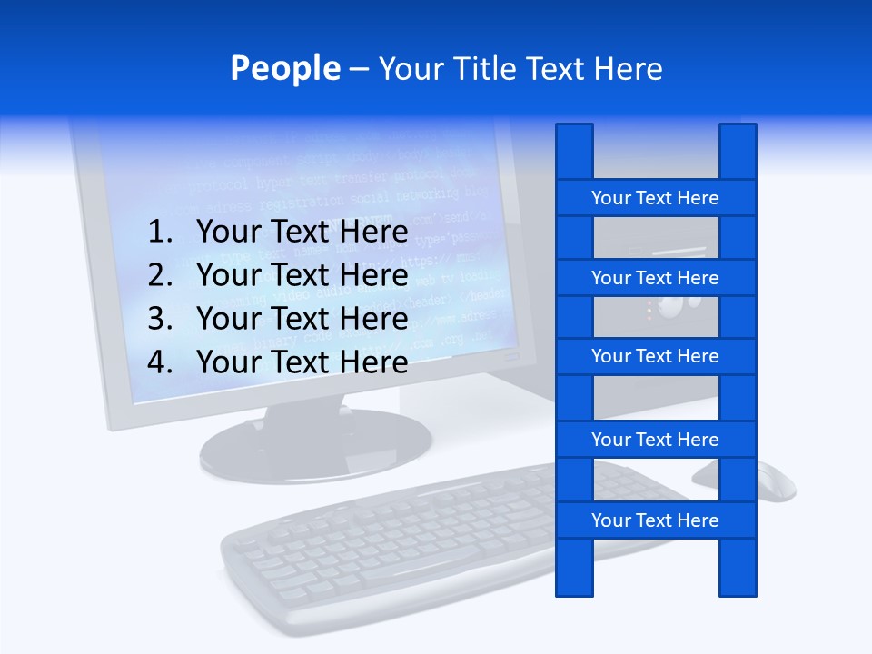 Hand Web Keyboard PowerPoint Template