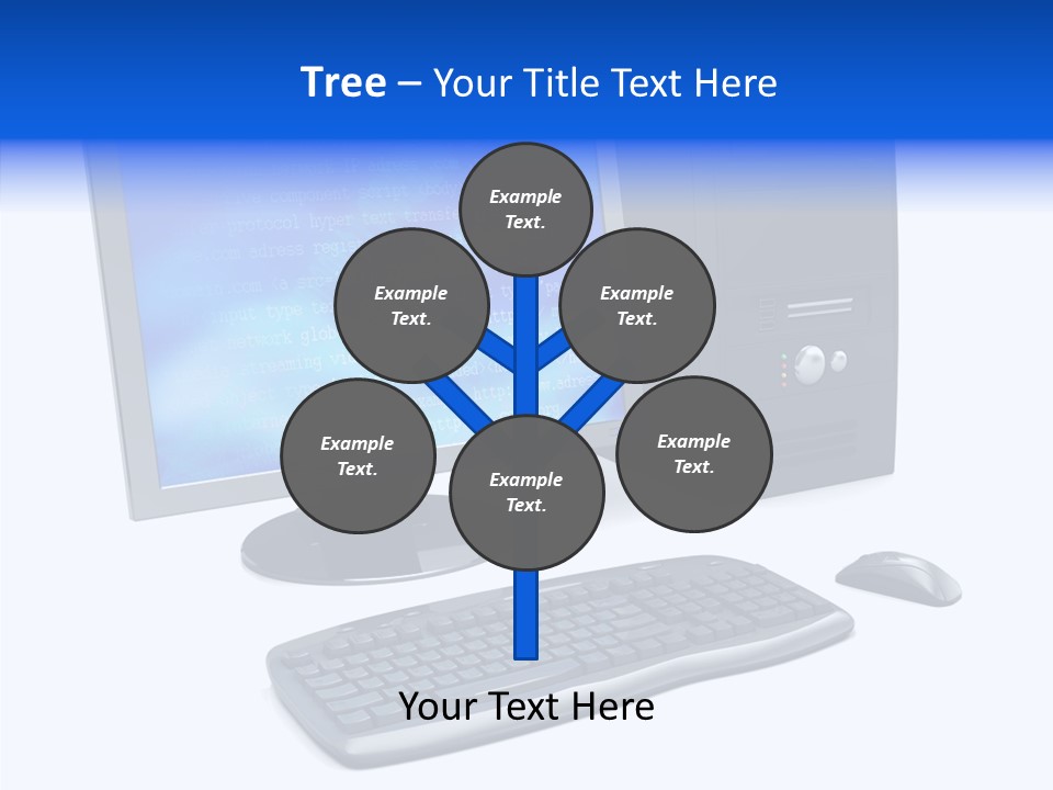Hand Web Keyboard PowerPoint Template
