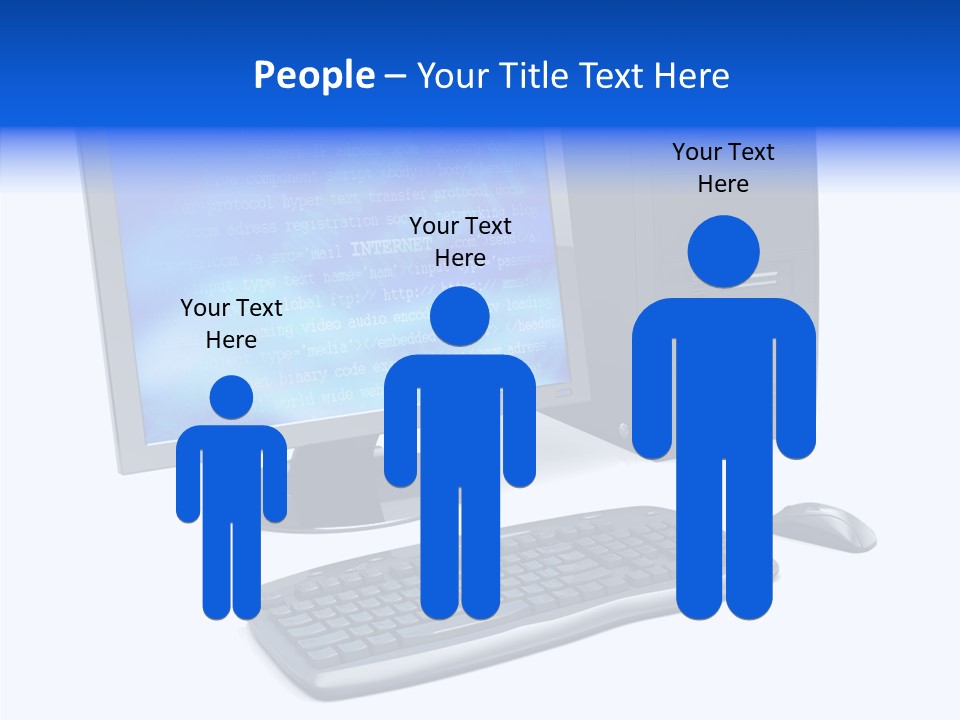 Hand Web Keyboard PowerPoint Template
