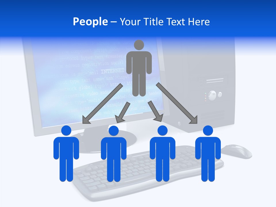 Hand Web Keyboard PowerPoint Template