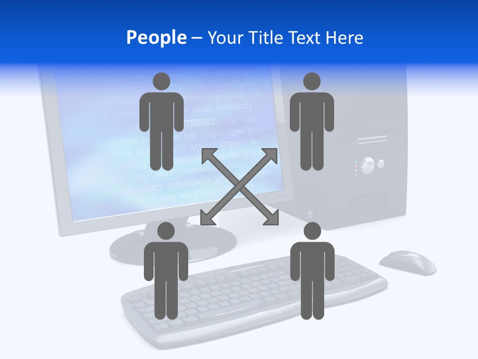 Hand Web Keyboard PowerPoint Template