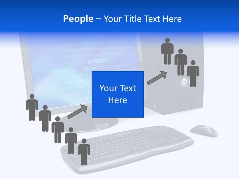 Hand Web Keyboard PowerPoint Template