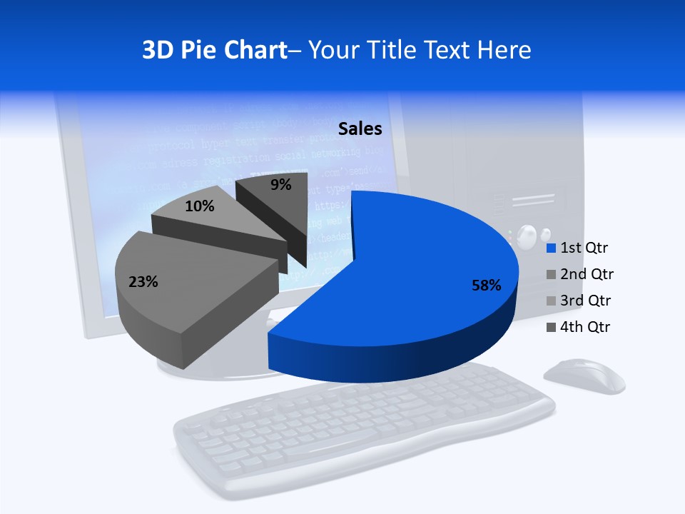 Hand Web Keyboard PowerPoint Template