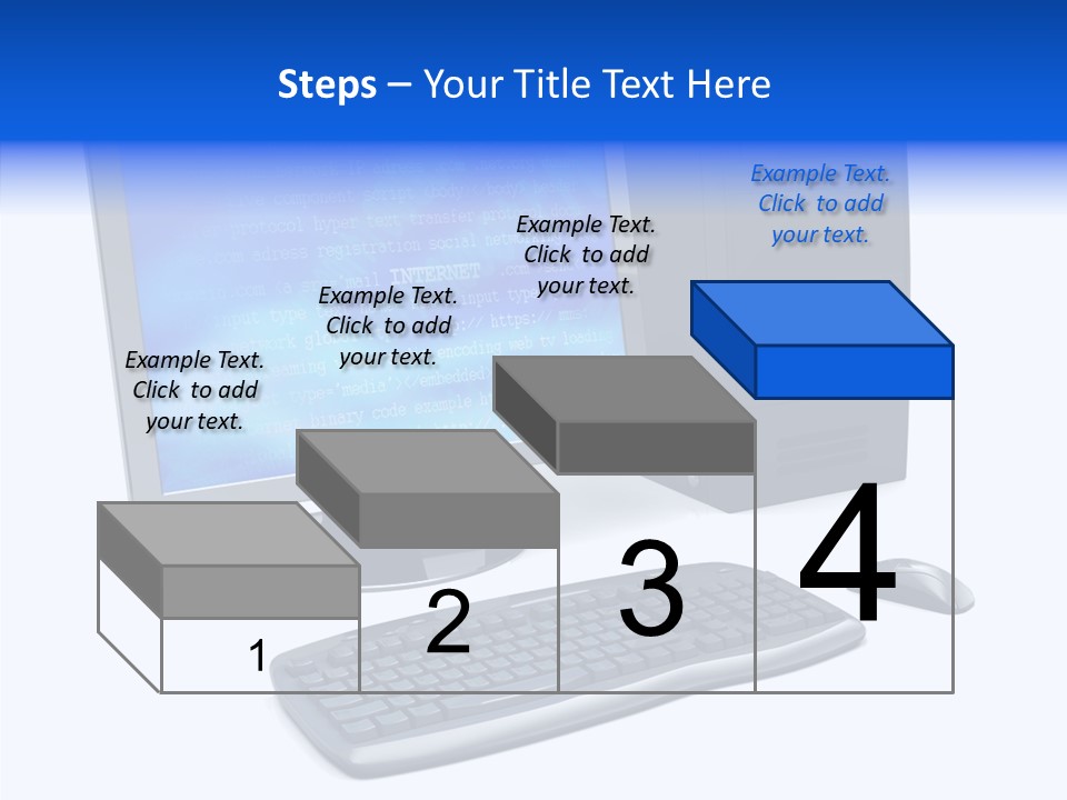 Hand Web Keyboard PowerPoint Template