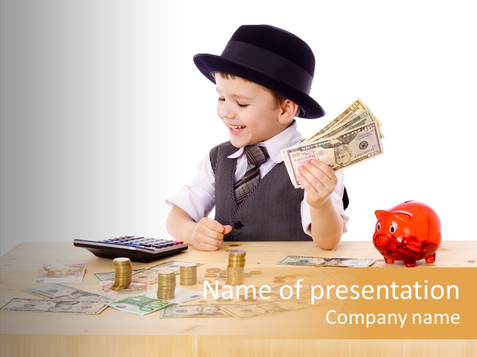 Kid Small Boy PowerPoint Template