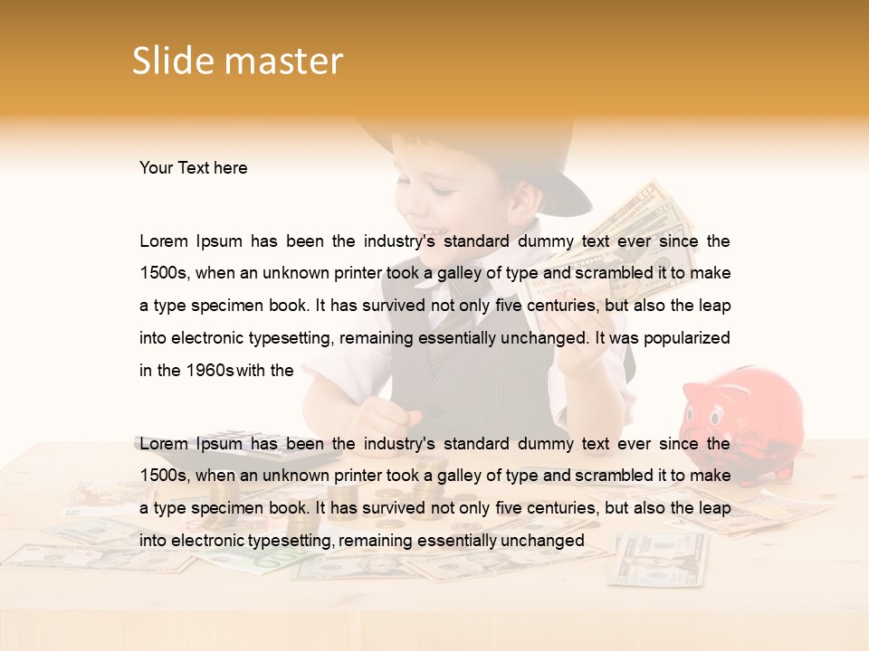Kid Small Boy PowerPoint Template