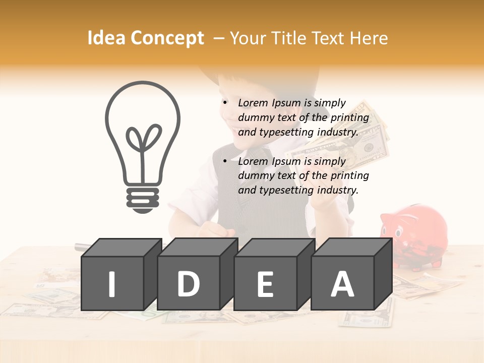 Kid Small Boy PowerPoint Template