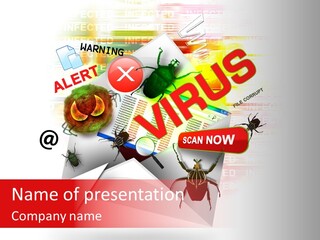 Envelope Vulnerable Find PowerPoint Template