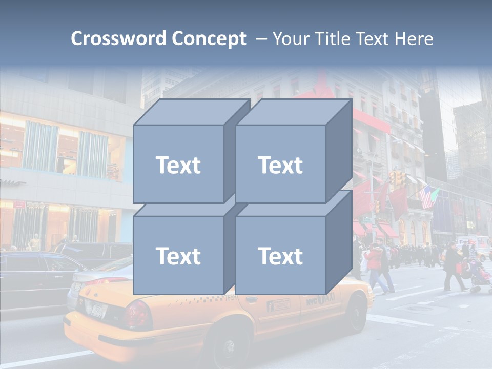 Street Busy Urban PowerPoint Template