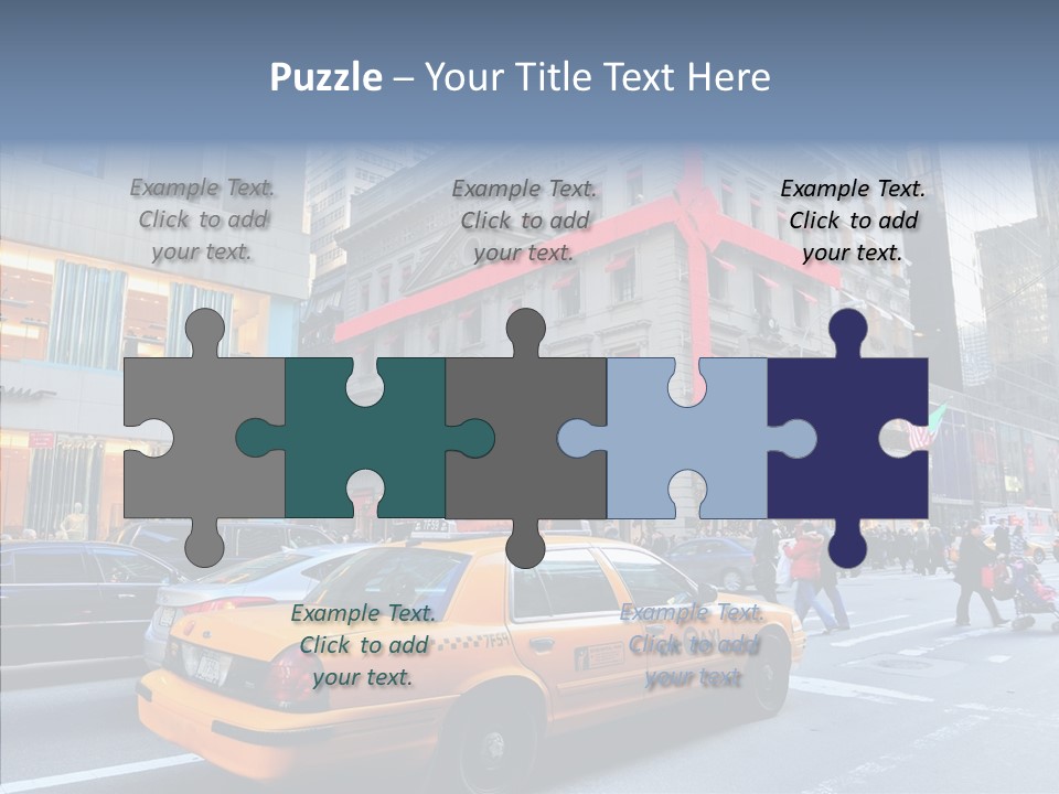 Street Busy Urban PowerPoint Template