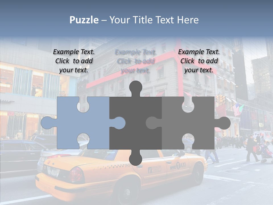 Street Busy Urban PowerPoint Template