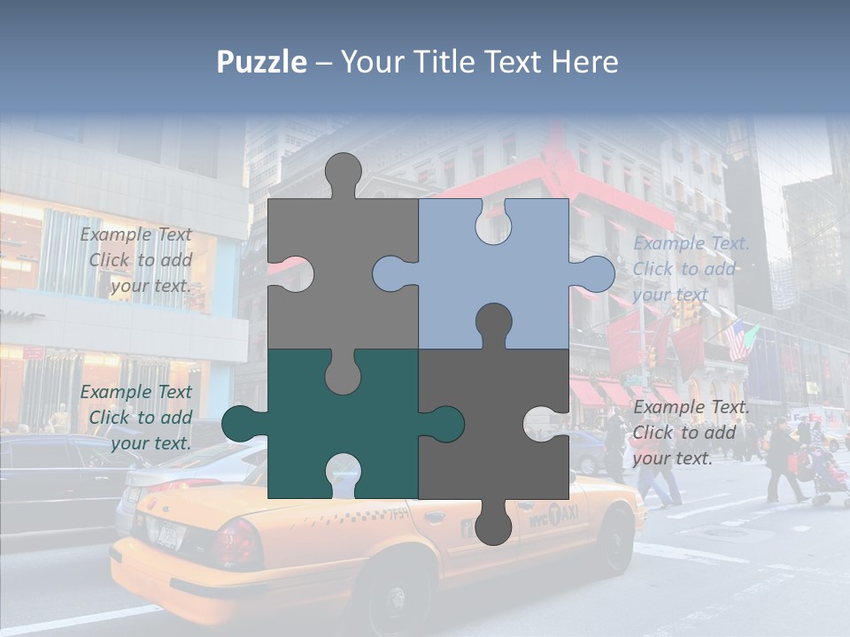 Street Busy Urban PowerPoint Template
