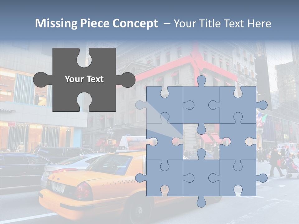 Street Busy Urban PowerPoint Template