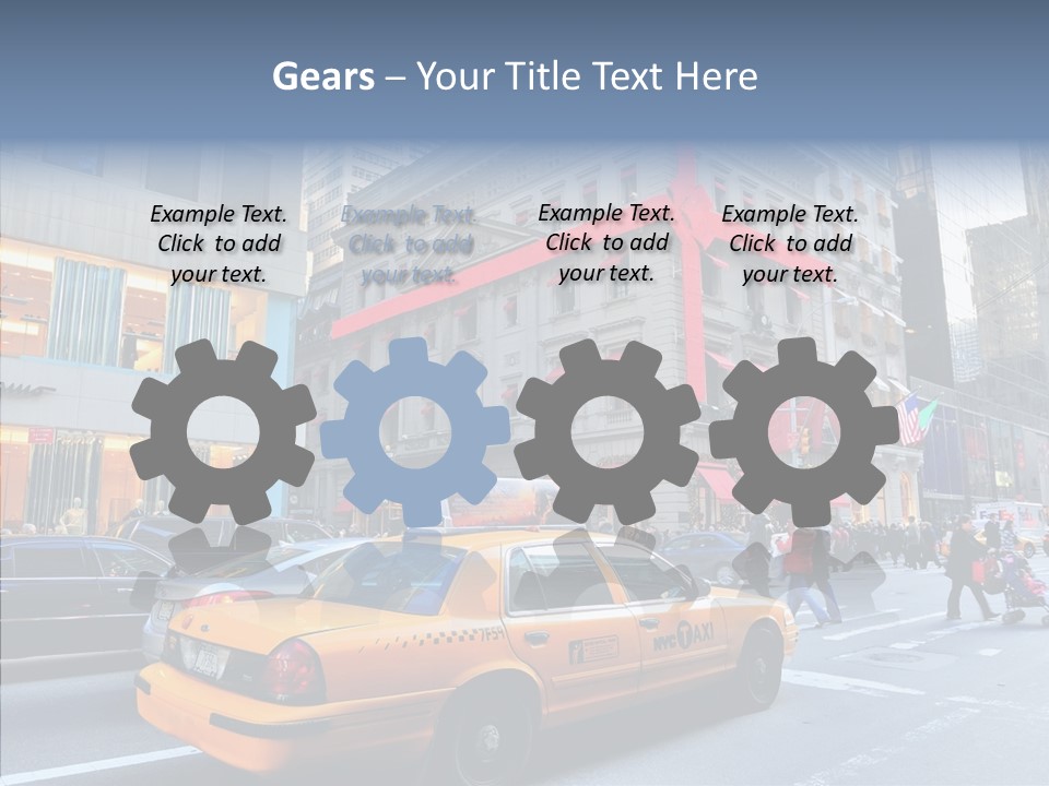 Street Busy Urban PowerPoint Template