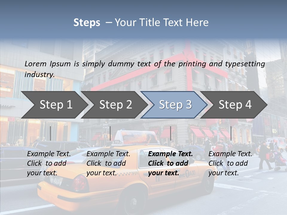 Street Busy Urban PowerPoint Template