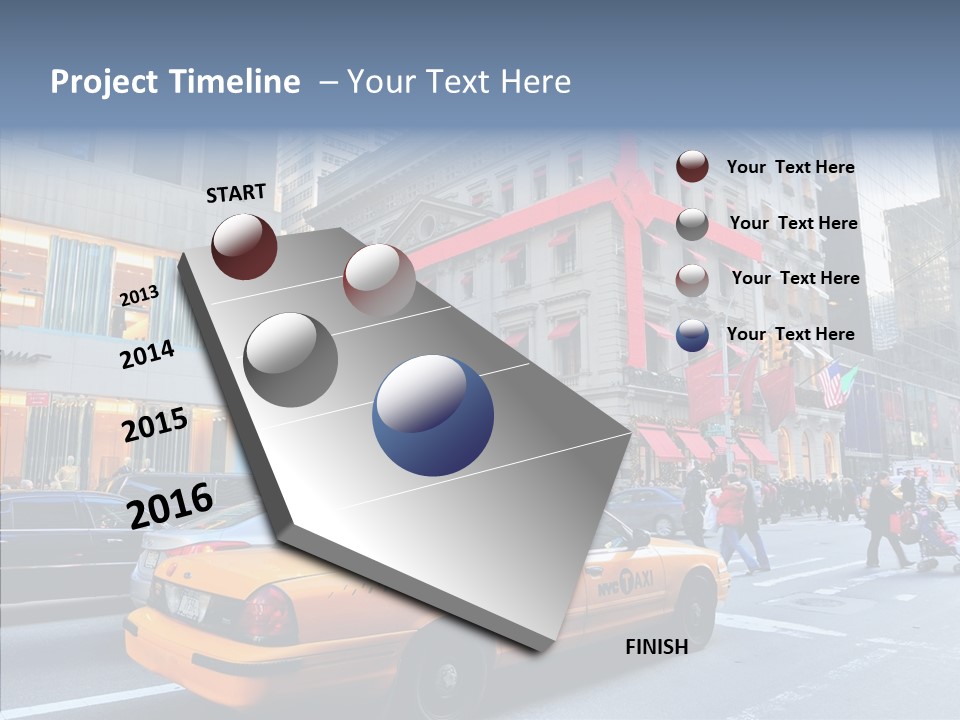Street Busy Urban PowerPoint Template