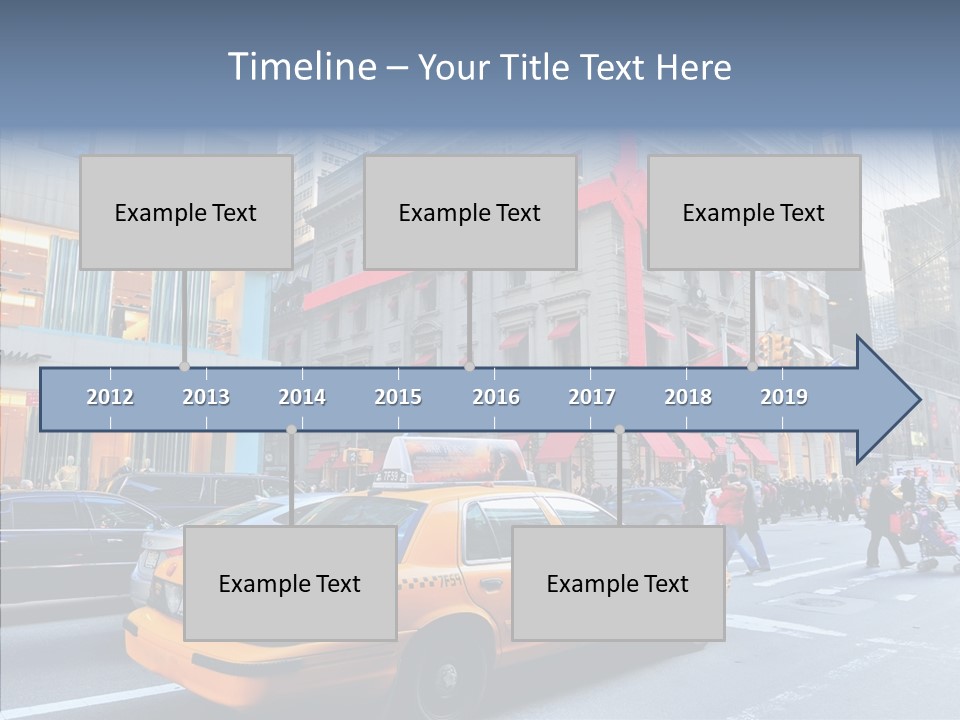 Street Busy Urban PowerPoint Template