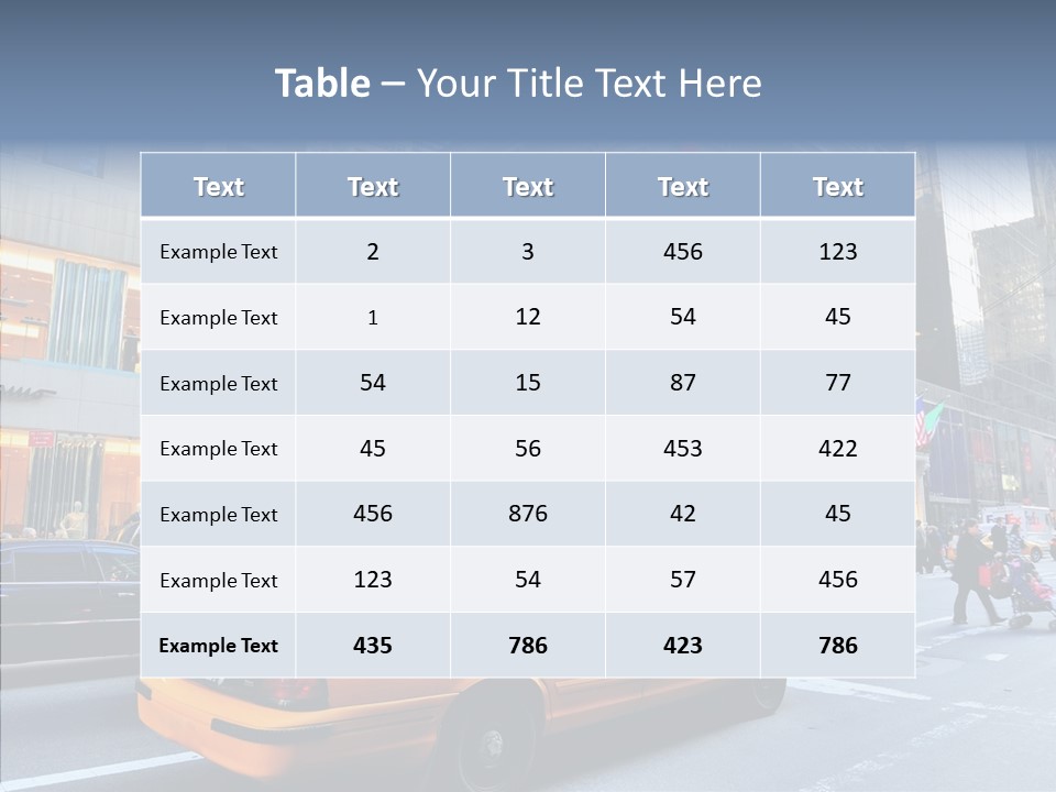 Street Busy Urban PowerPoint Template