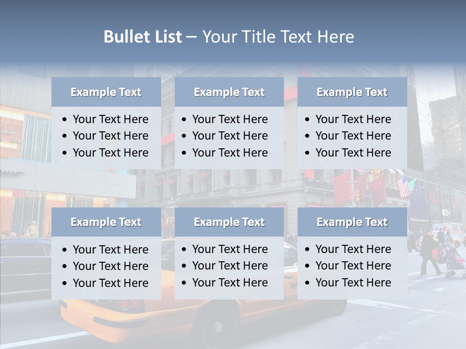 Street Busy Urban PowerPoint Template