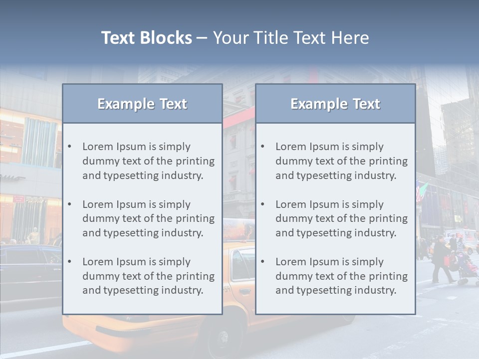 Street Busy Urban PowerPoint Template
