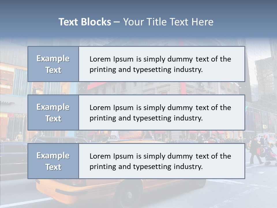 Street Busy Urban PowerPoint Template