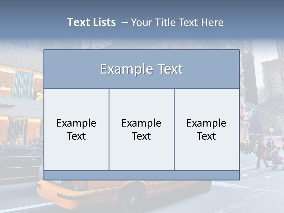 Street Busy Urban PowerPoint Template