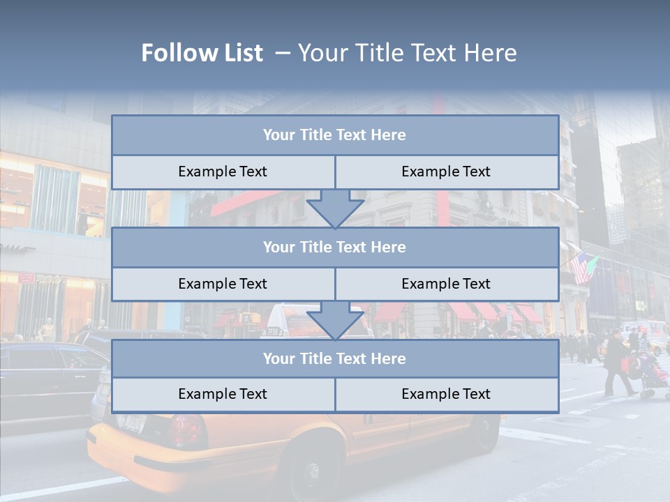 Street Busy Urban PowerPoint Template