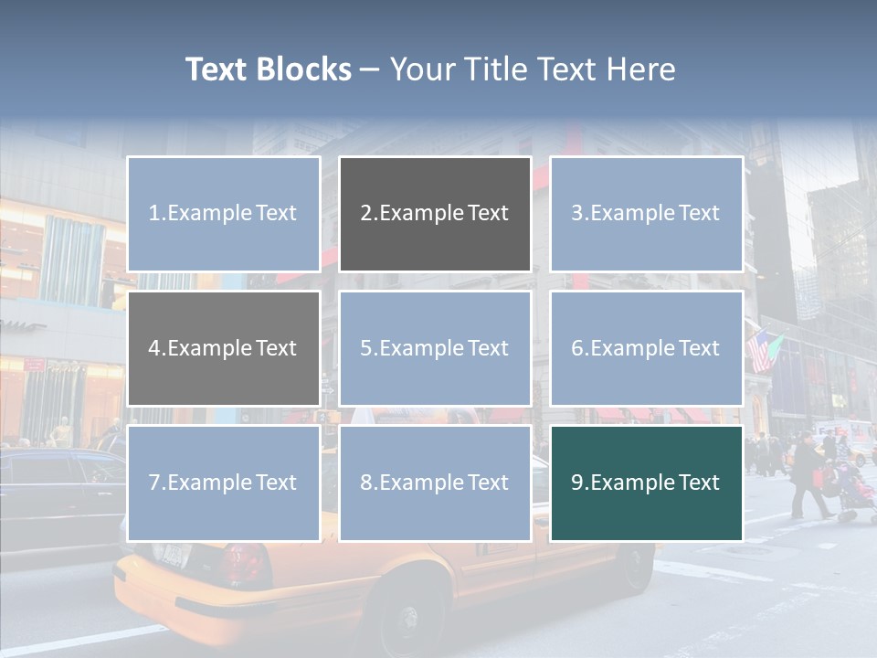 Street Busy Urban PowerPoint Template