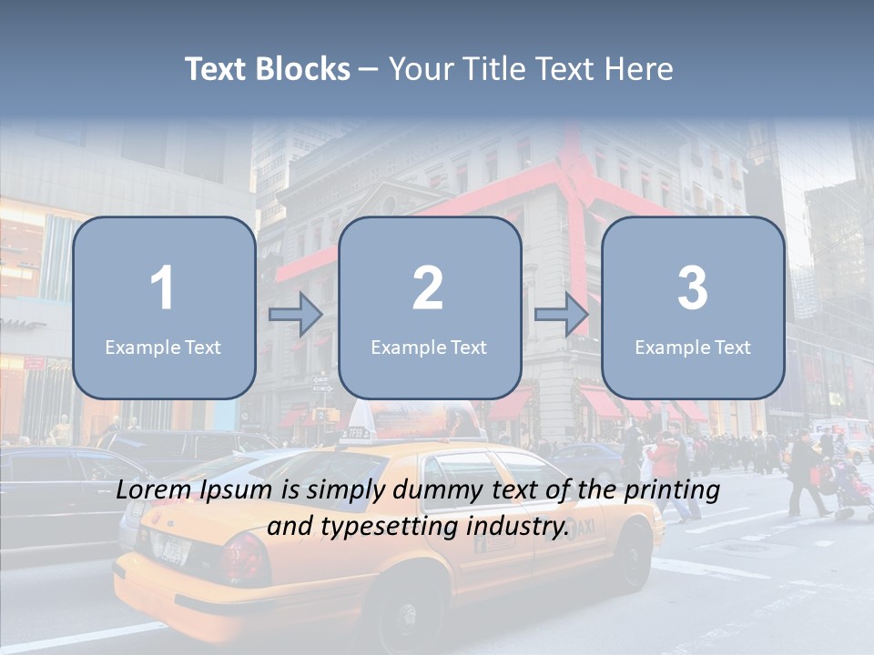 Street Busy Urban PowerPoint Template