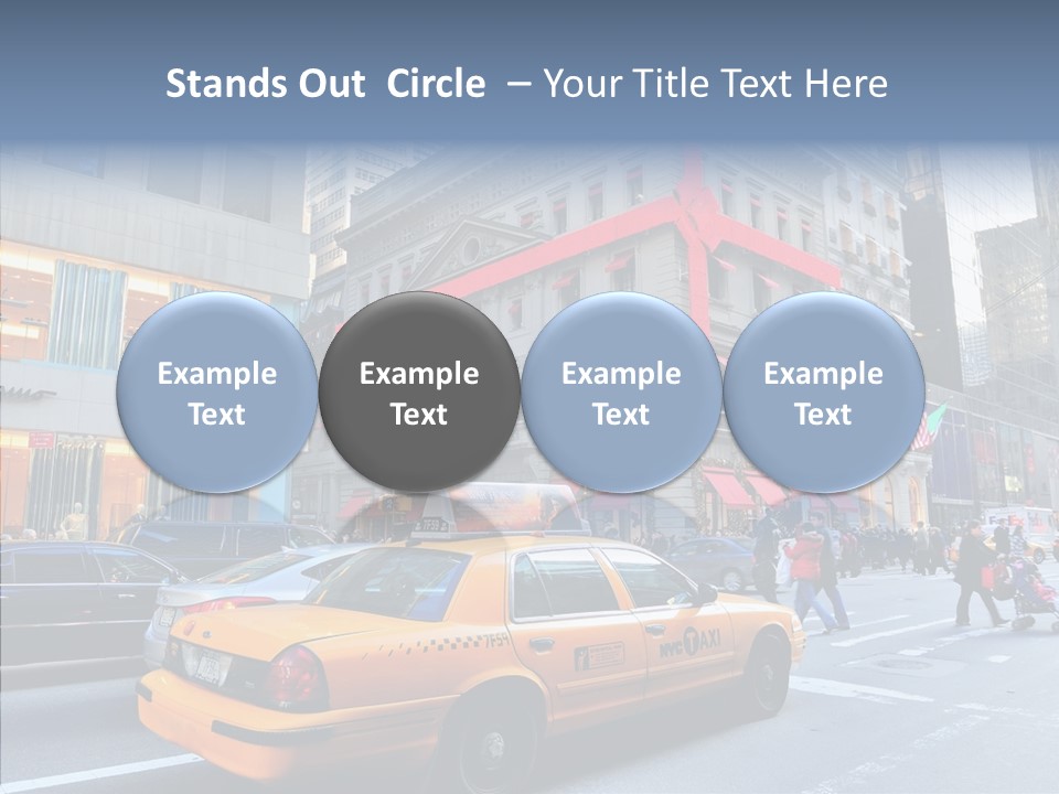 Street Busy Urban PowerPoint Template