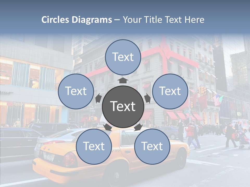 Street Busy Urban PowerPoint Template