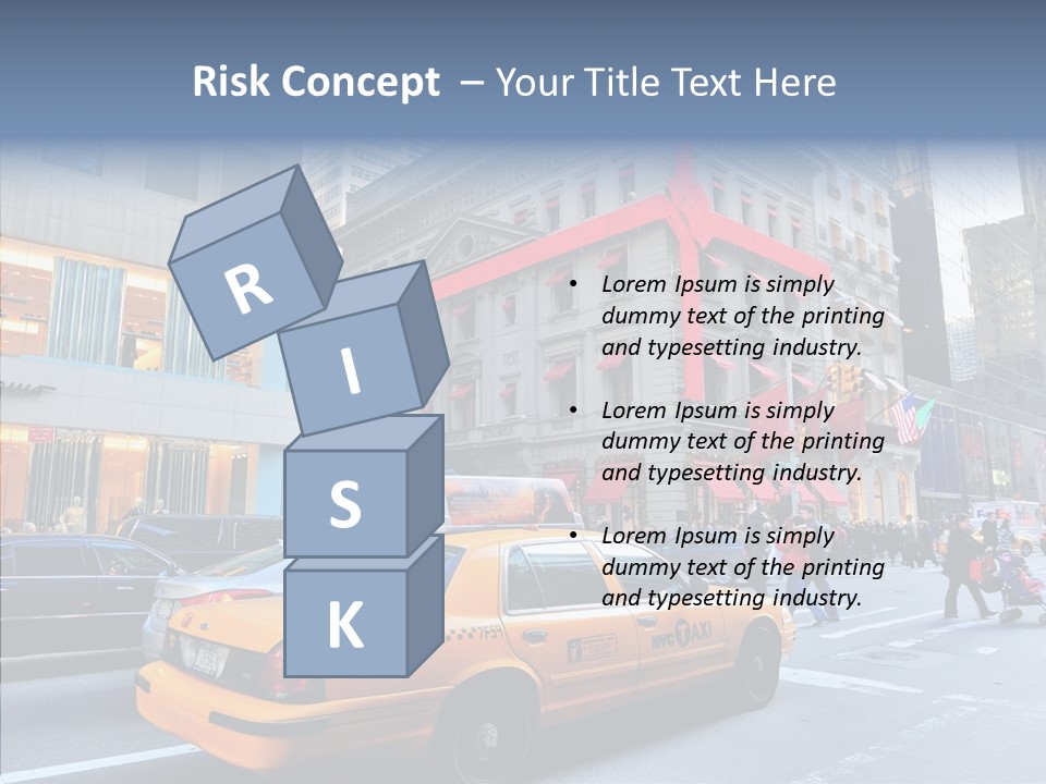 Street Busy Urban PowerPoint Template