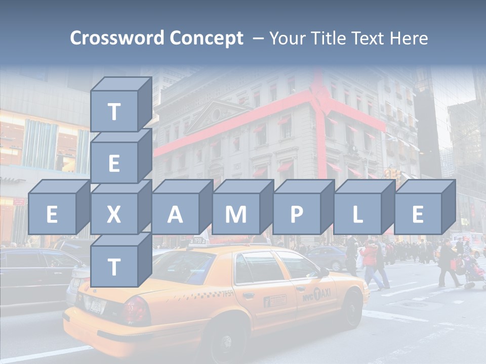 Street Busy Urban PowerPoint Template