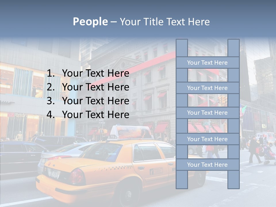 Street Busy Urban PowerPoint Template