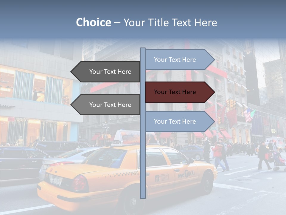 Street Busy Urban PowerPoint Template