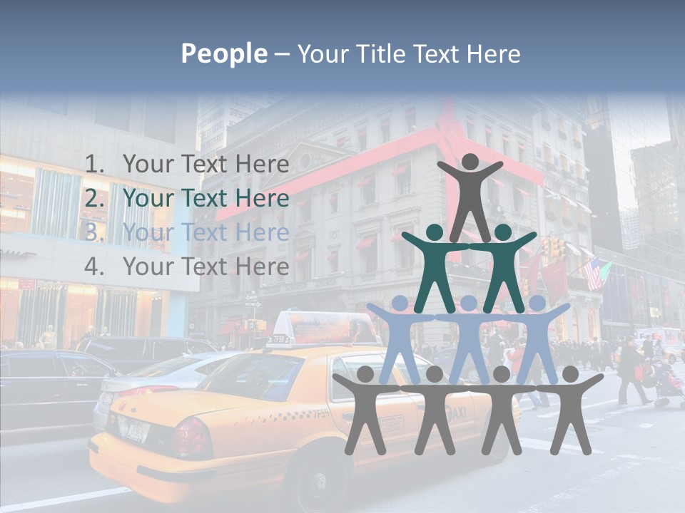 Street Busy Urban PowerPoint Template