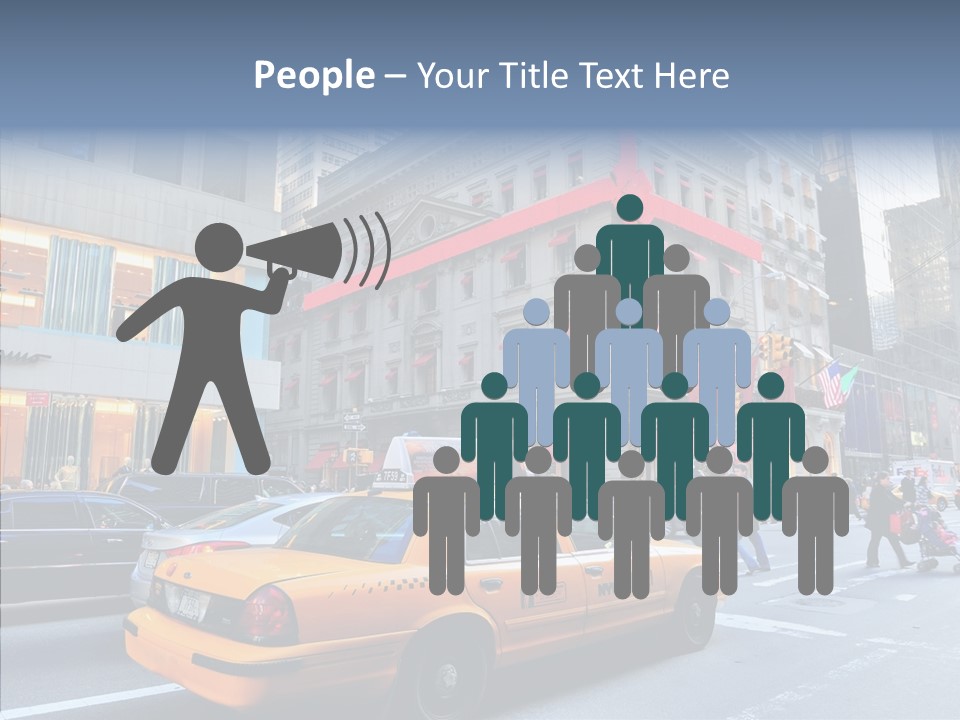 Street Busy Urban PowerPoint Template