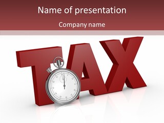 Timer Background Economy PowerPoint Template