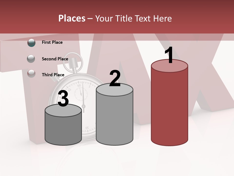 Timer Background Economy PowerPoint Template